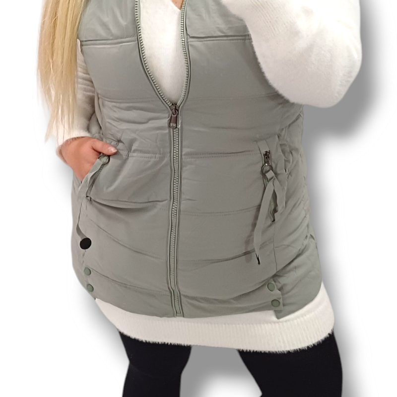 GRACE - PLUS SIZE vesta - zelená, velikost 50