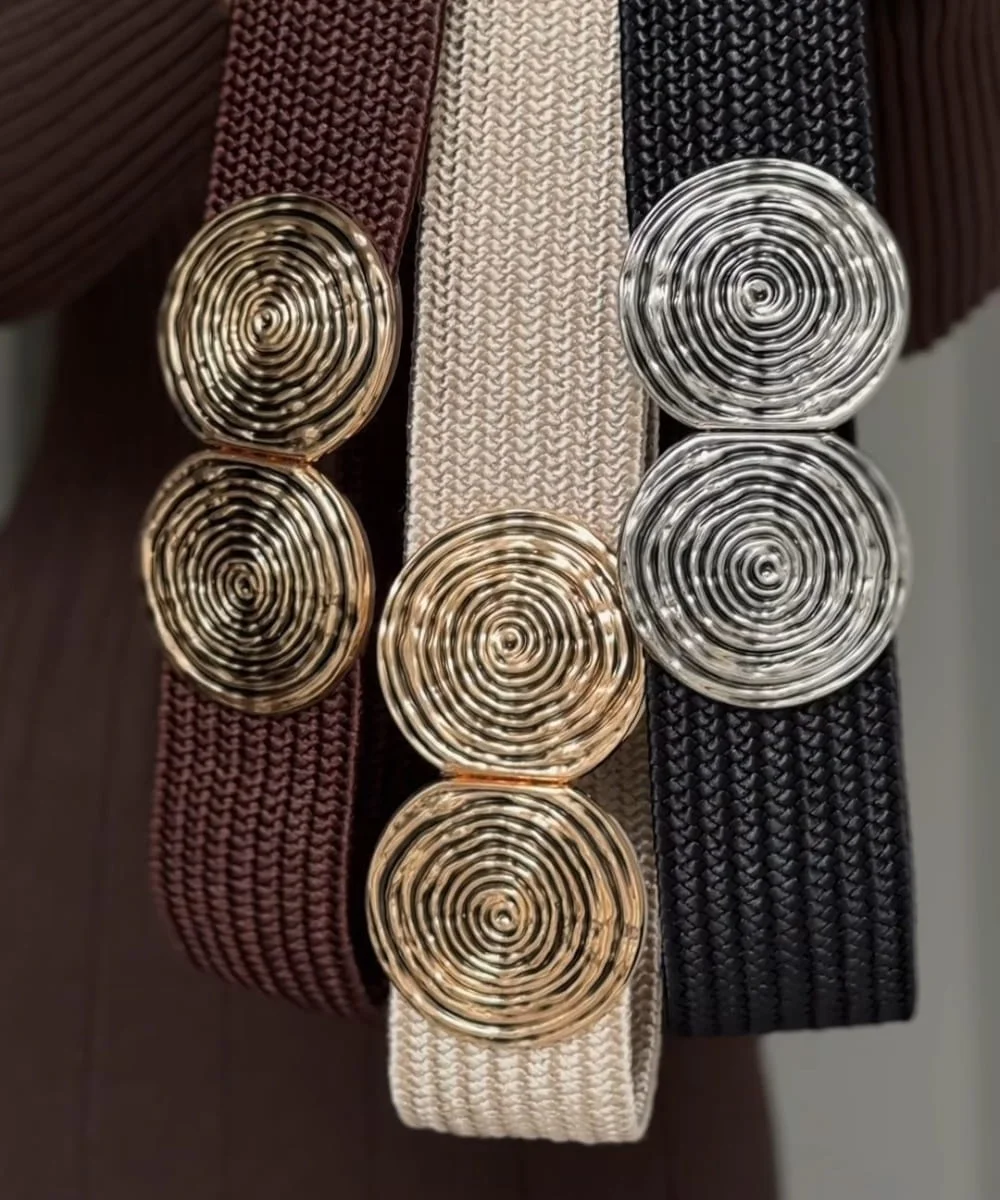 SPIRIA - elastický pásek, černá, velikost 75-115 cm