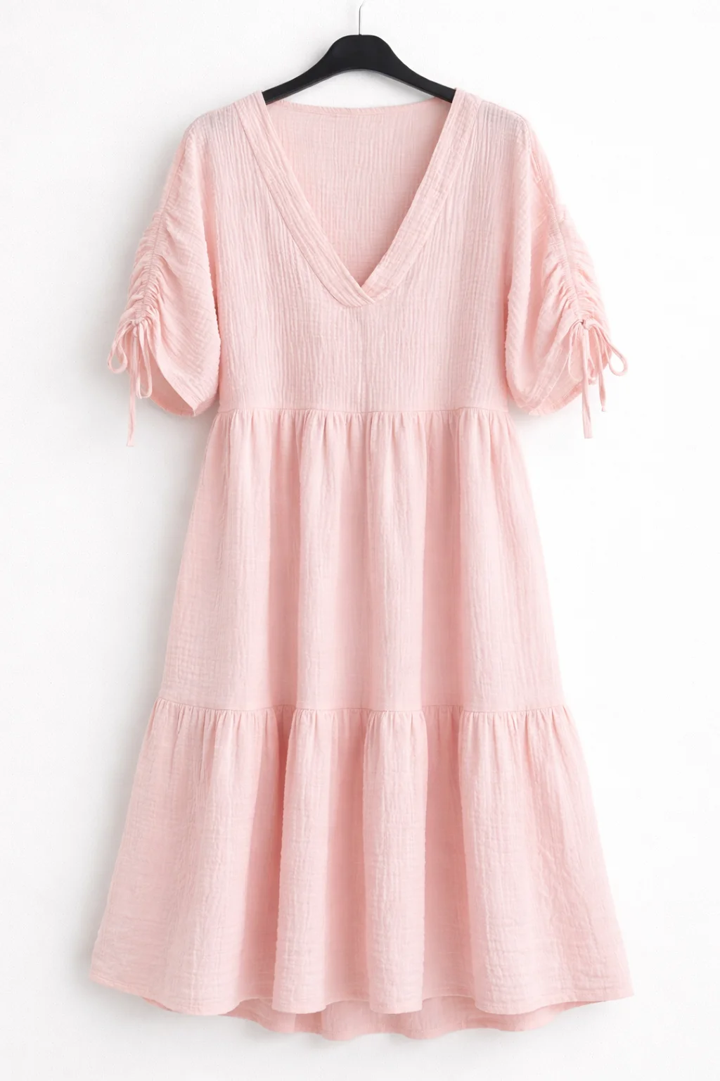 LIANA - PLUS SIZE mušelínové šaty - pivoňka, sednou do velikosti 50