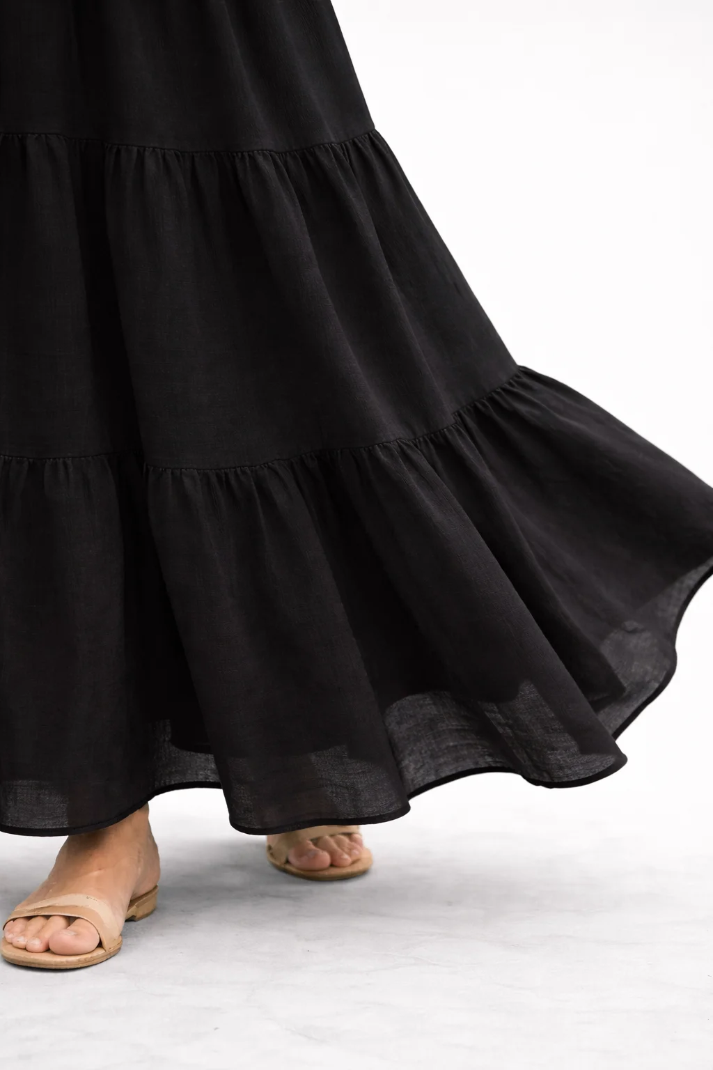 MARA - maxi šaty - černá, velikost sedne od S do XL