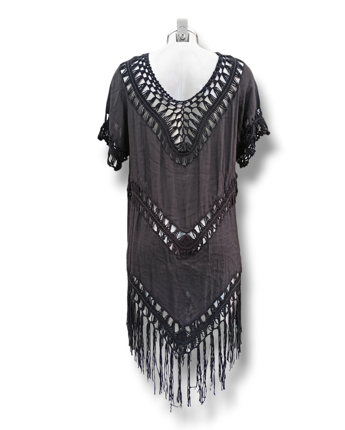 Černá boho tunika Scarlett