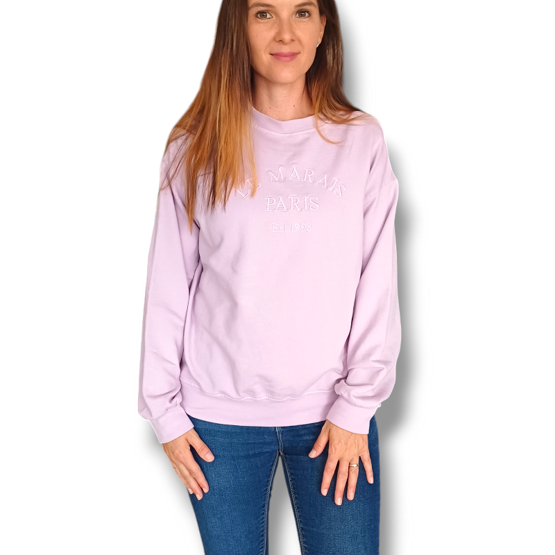 LE MARAIS PARIS - mikina - lila, sedne do XL