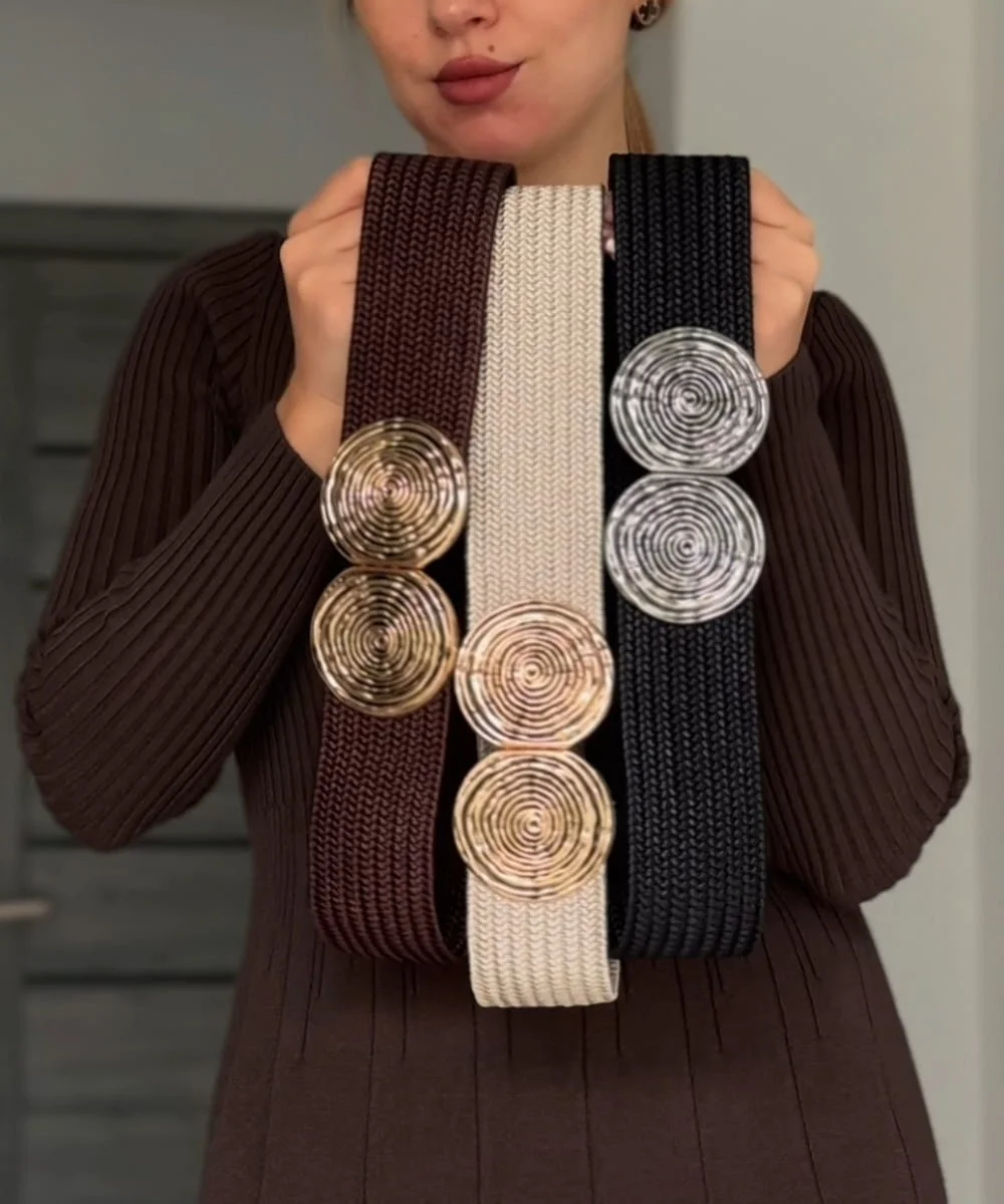 SPIRIA - elastický pásek, čokoláda, velikost 88-128 cm