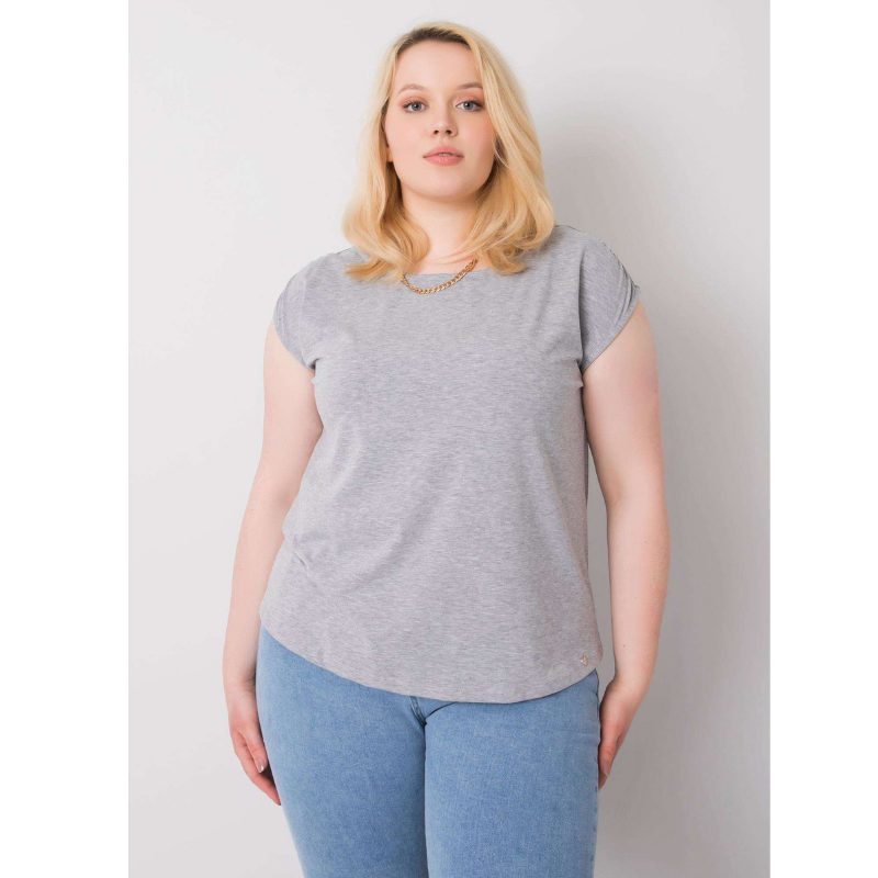PENNY - šedé PLUS SIZE tričko, velikost XL (42)
