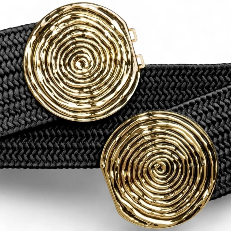 SPIRIA - elastický pásek, černá, velikost 75-115 cm