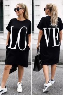 Tunika LO VE - černá, sedne do XL