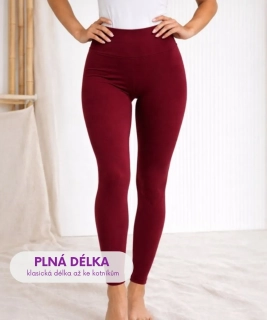 Velvetky - dámské legíny - burgundy, velikosti od S do 2XL