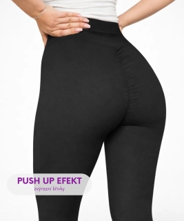 PUSH UP Velvetky - černá, velikosti od S do 2XL